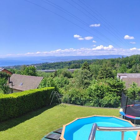 Beau Studio Avec Terrasse Et Vue Exclusivement Pour Non Fumeurs Belmont-sur-Lausanne Exterior foto